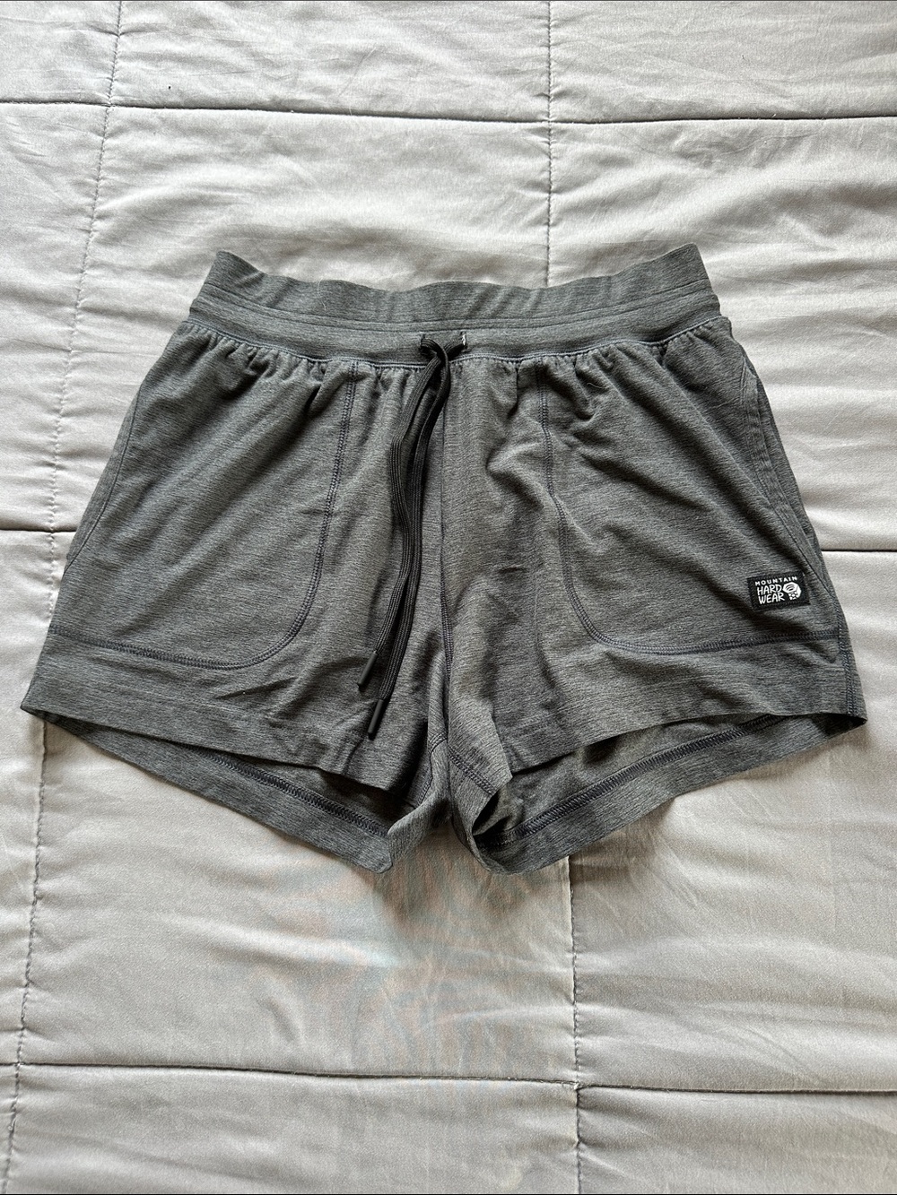 Mountain Hardwear Women's Heather Gray Athletic Drawstring Shorts